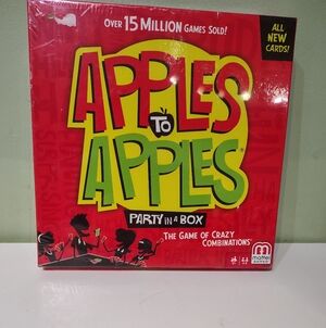 NWT Mattel Apples to Apples Party in a Box Board Game Family Night Holiday Kids